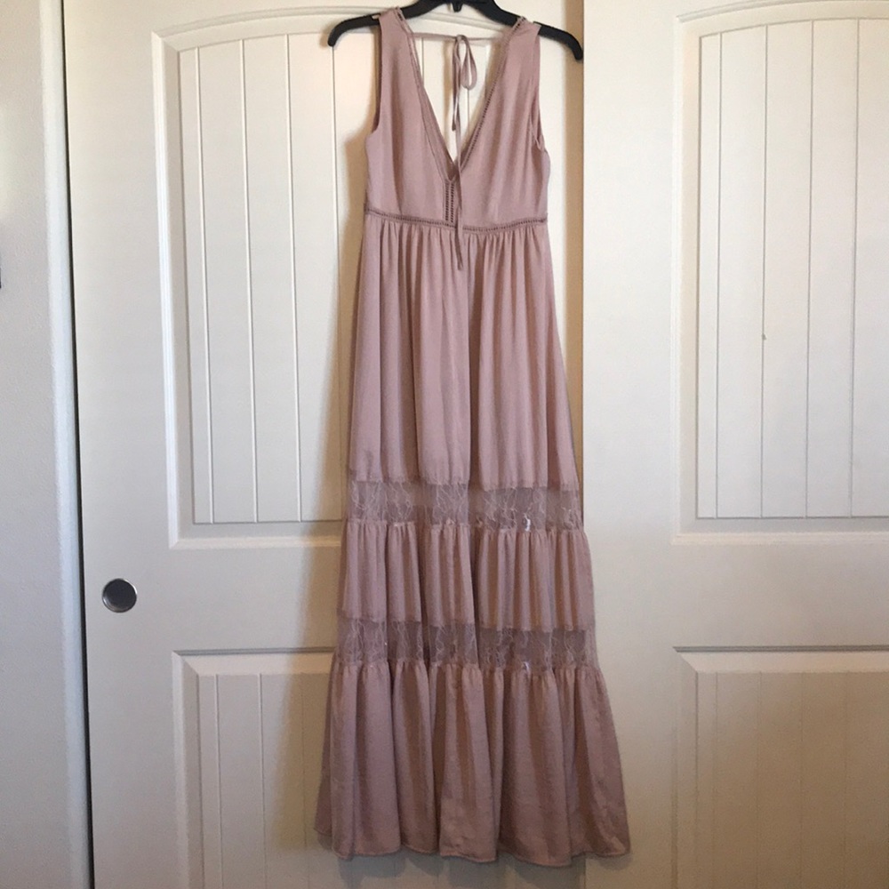 F21 Tan Maxi Dress - Picture 2 of 4